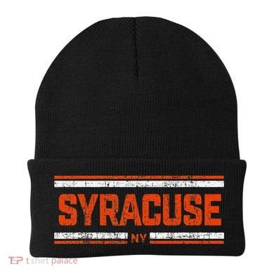 Retro Vintage Syracuse Ny Distressed Beanie