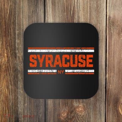 Retro Vintage Syracuse Ny Distressed Coaster