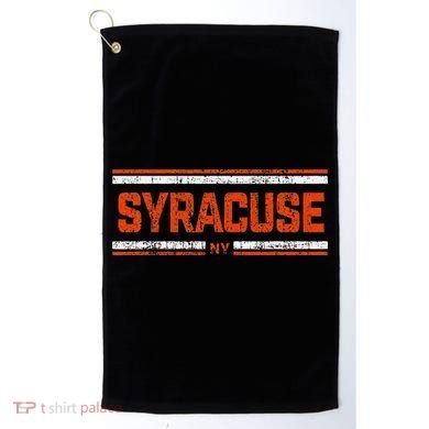 Retro Vintage Syracuse Ny Distressed Golf Towel