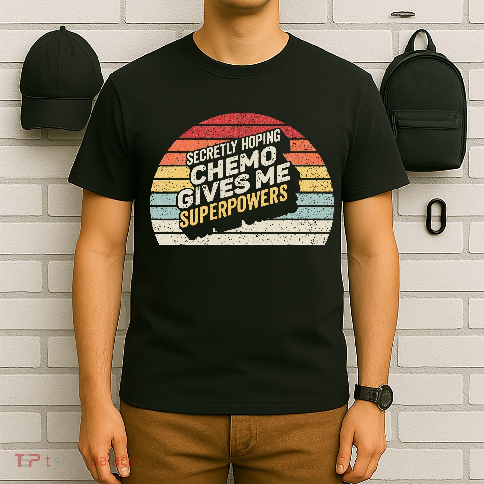 Retro Vintage Secretly Hoping Chemo Gives Me Superpowers T-Shirt