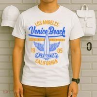 Retro Vintage Surf Venice Beach California T-Shirt thumb 6