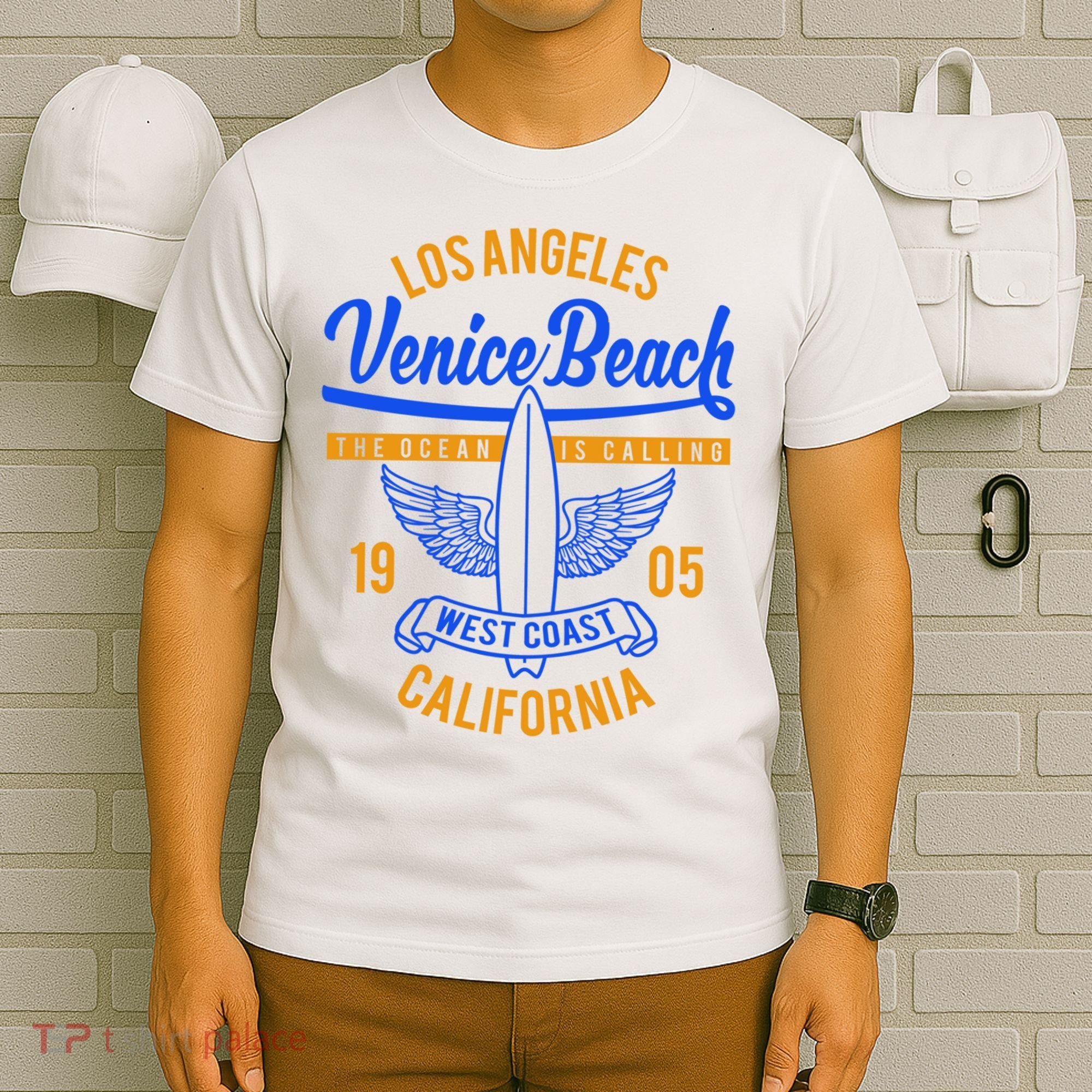 Retro Vintage Surf Venice Beach California T-Shirt