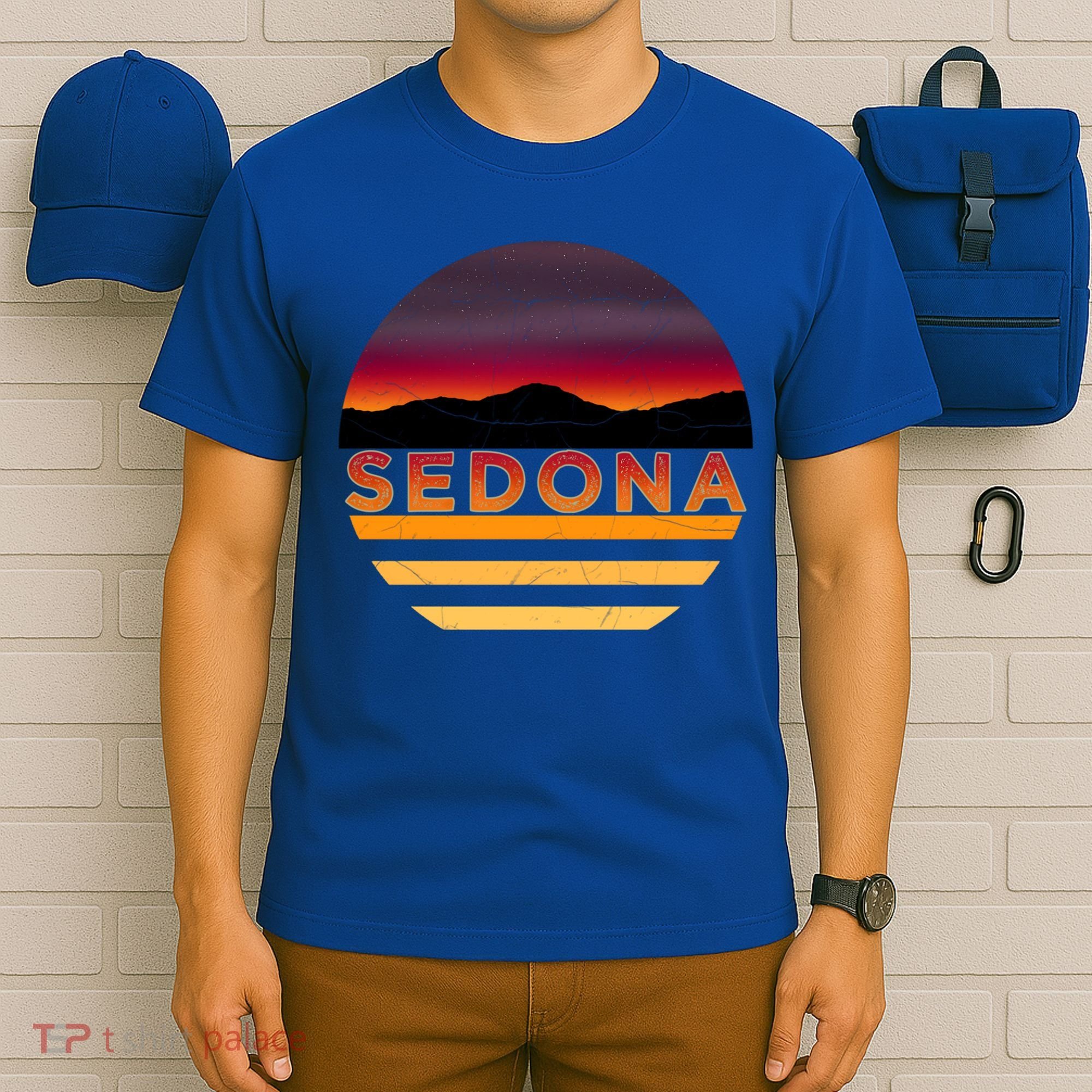 Retro Vintage Sedona Arizona Az Sunset Gift T-Shirt
