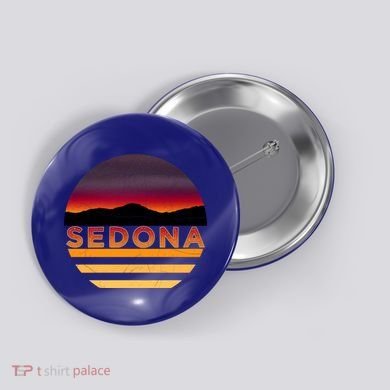 Retro Vintage Sedona Arizona Az Sunset Gift Button