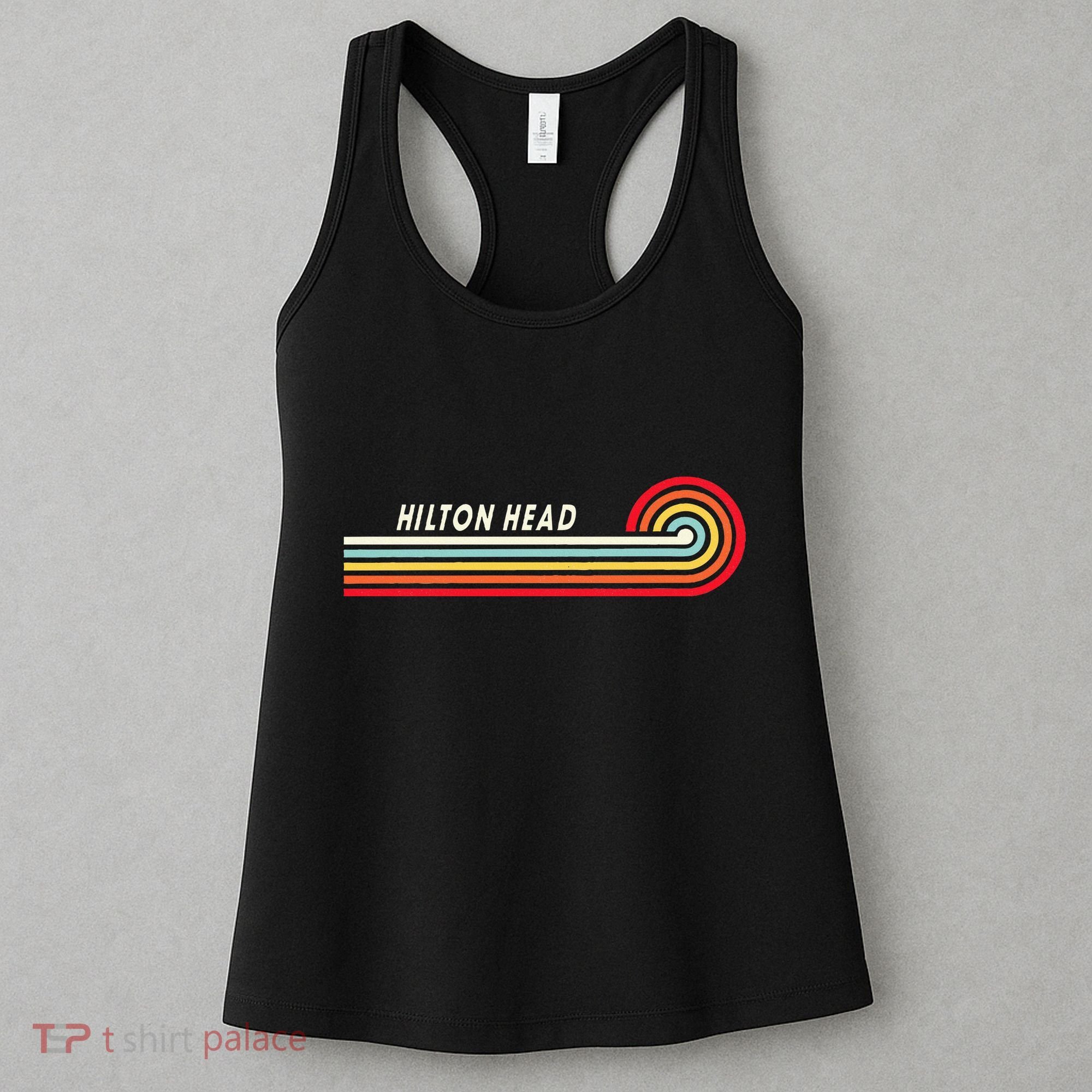 Retro Vacation Souvenir Hilton Head Island South Carolina Women's Tank Top