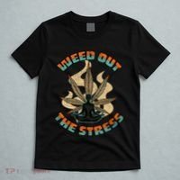 Retro Vintage Style 420 Weed Out The Stress Marijuana Stoner T-Shirt thumb 5