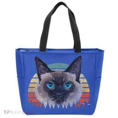 Retro Vintage Siamese Cat Lover 70s Design Cool Gift Tote Bag