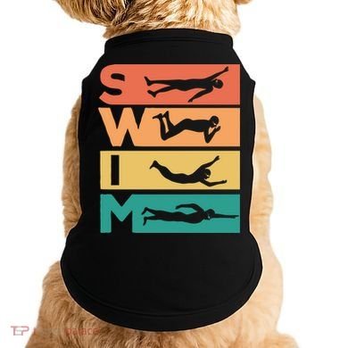 Retro Vintage Swimming Gift For Swimmers Cool Gift Doggie Tank