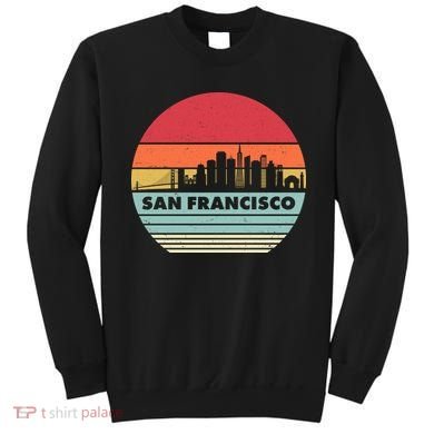 Retro Vintage San Francisco Skyline Emblem Sweatshirt