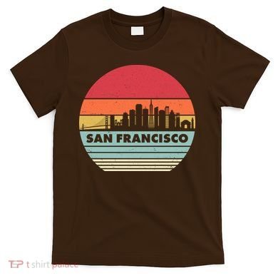Retro Vintage San Francisco Skyline Emblem T-Shirt