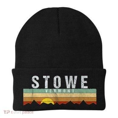 Retro Vintage Stowe Vermont Beanie