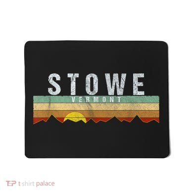 Retro Vintage Stowe Vermont Mousepad