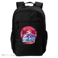 Retro Van Sunset Beach Backpack thumb 0