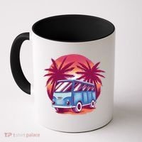 Retro Van Sunset Beach Coffee Mug thumb 0