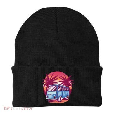 Retro Van Sunset Beach Beanie