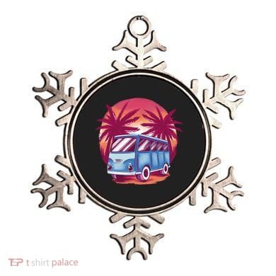 Retro Van Sunset Beach Ornament