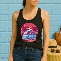 Retro Van Sunset Beach Women's Tank Top thumb 2