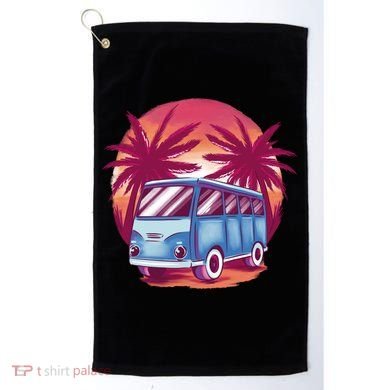 Retro Van Sunset Beach Golf Towel