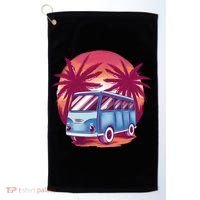 Retro Van Sunset Beach Golf Towel thumb 0