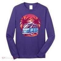 Retro Van Sunset Beach Long Sleeve Shirt thumb 0