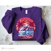 Retro Van Sunset Beach Sweatshirt thumb 2
