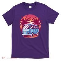 Retro Van Sunset Beach T-Shirt thumb 0