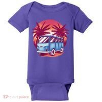 Retro Van Sunset Beach Baby Bodysuit thumb 0
