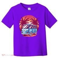 Retro Van Sunset Beach Toddler T-Shirt thumb 0
