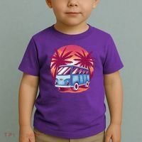 Retro Van Sunset Beach Toddler T-Shirt thumb 2