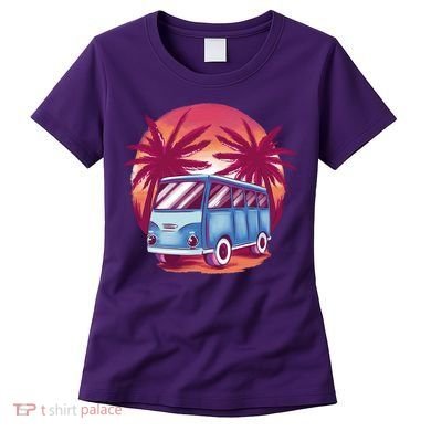 Retro Van Sunset Beach Women's T-Shirt