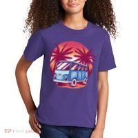 Retro Van Sunset Beach Kids T-Shirt thumb 2
