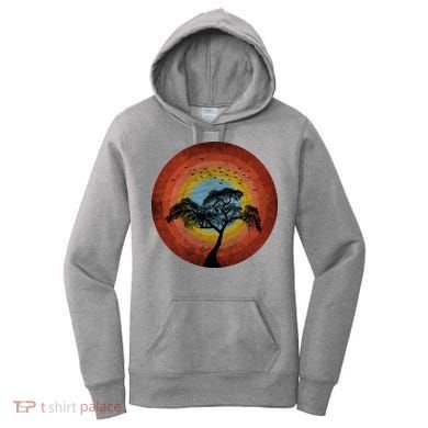 Retro Vintage Scary Wilderness Distressed Women's Hoodie