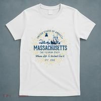Retro Vintage State Of Massachusetts T-Shirt thumb 5