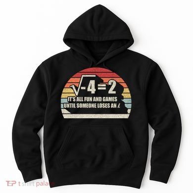 Retro Vintage Someone Loses An i: Funny Math Hoodie
