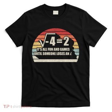 Retro Vintage Someone Loses An i: Funny Math T-Shirt