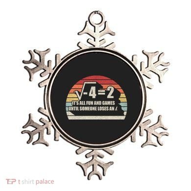 Retro Vintage Someone Loses An i: Funny Math Ornament