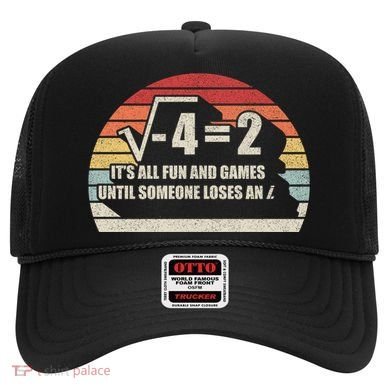 Retro Vintage Someone Loses An i: Funny Math Hat