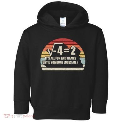 Retro Vintage Someone Loses An i: Funny Math Toddler Hoodie