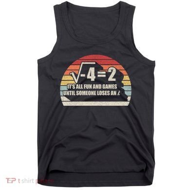 Retro Vintage Someone Loses An i: Funny Math Tank Top