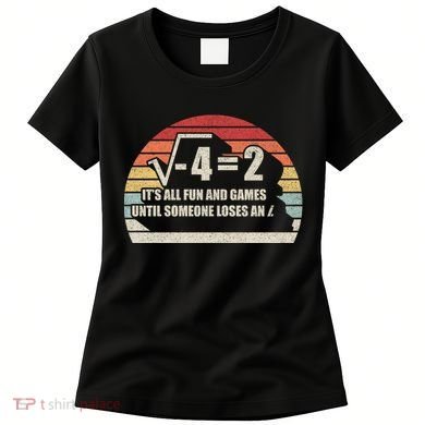 Retro Vintage Someone Loses An i: Funny Math Women's T-Shirt
