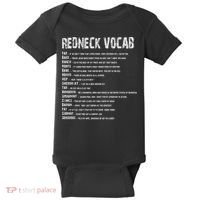 Redneck Vocab Southern Life Funny Rednecks Baby Bodysuit thumb 0