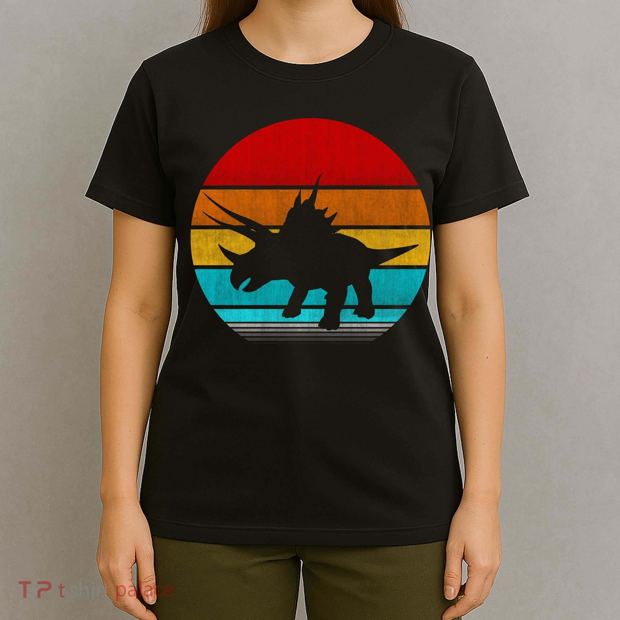 Retro Vintage Triceratops T-Shirt