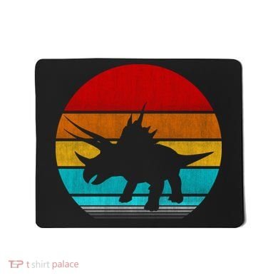 Retro Vintage Triceratops Mousepad