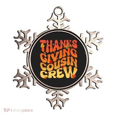 Retro Vintage Thanksgiving Cousin Crew Ornament