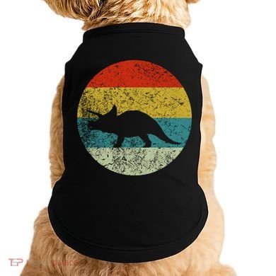 Retro Vintage Triceratops Doggie Tank