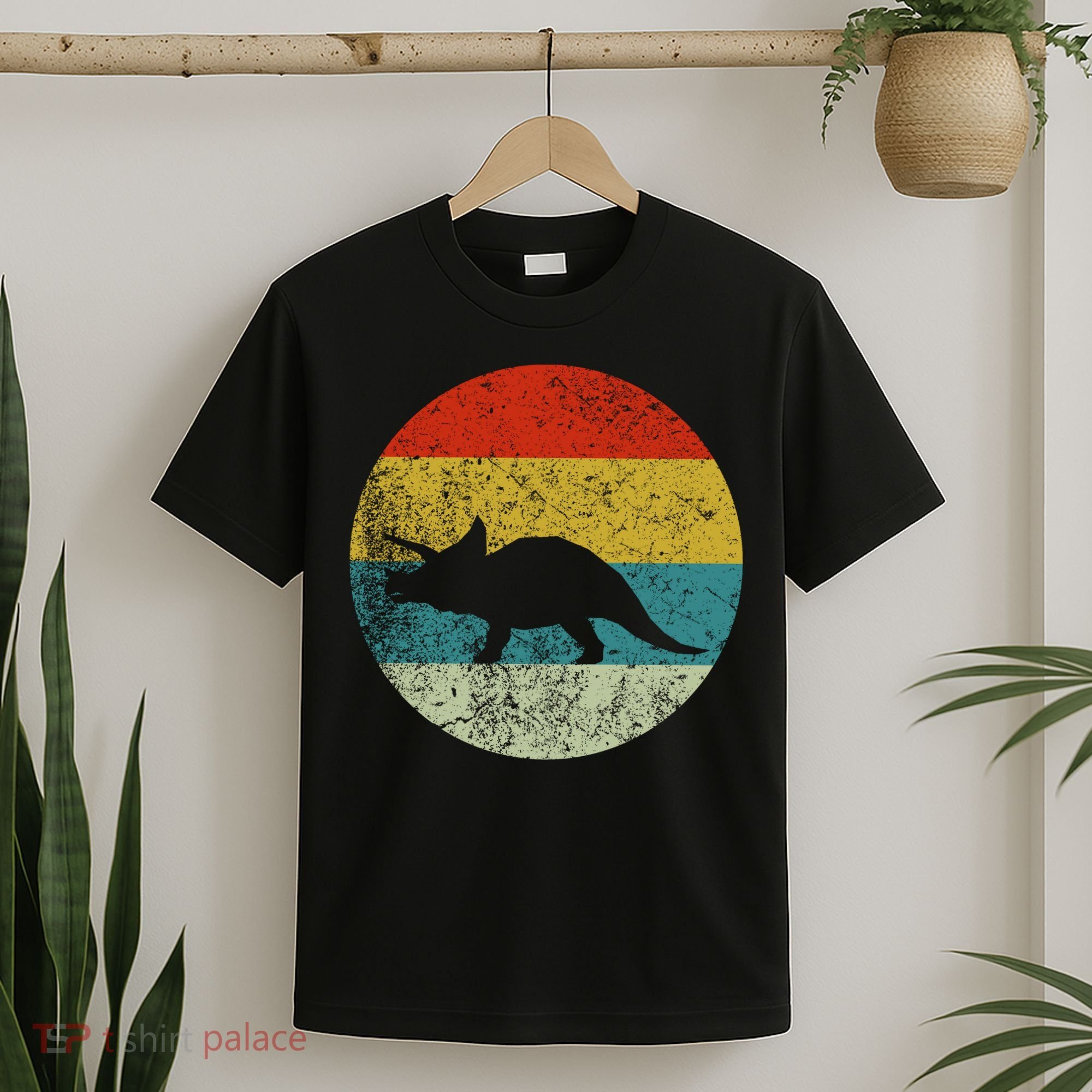 Retro Vintage Triceratops T-Shirt