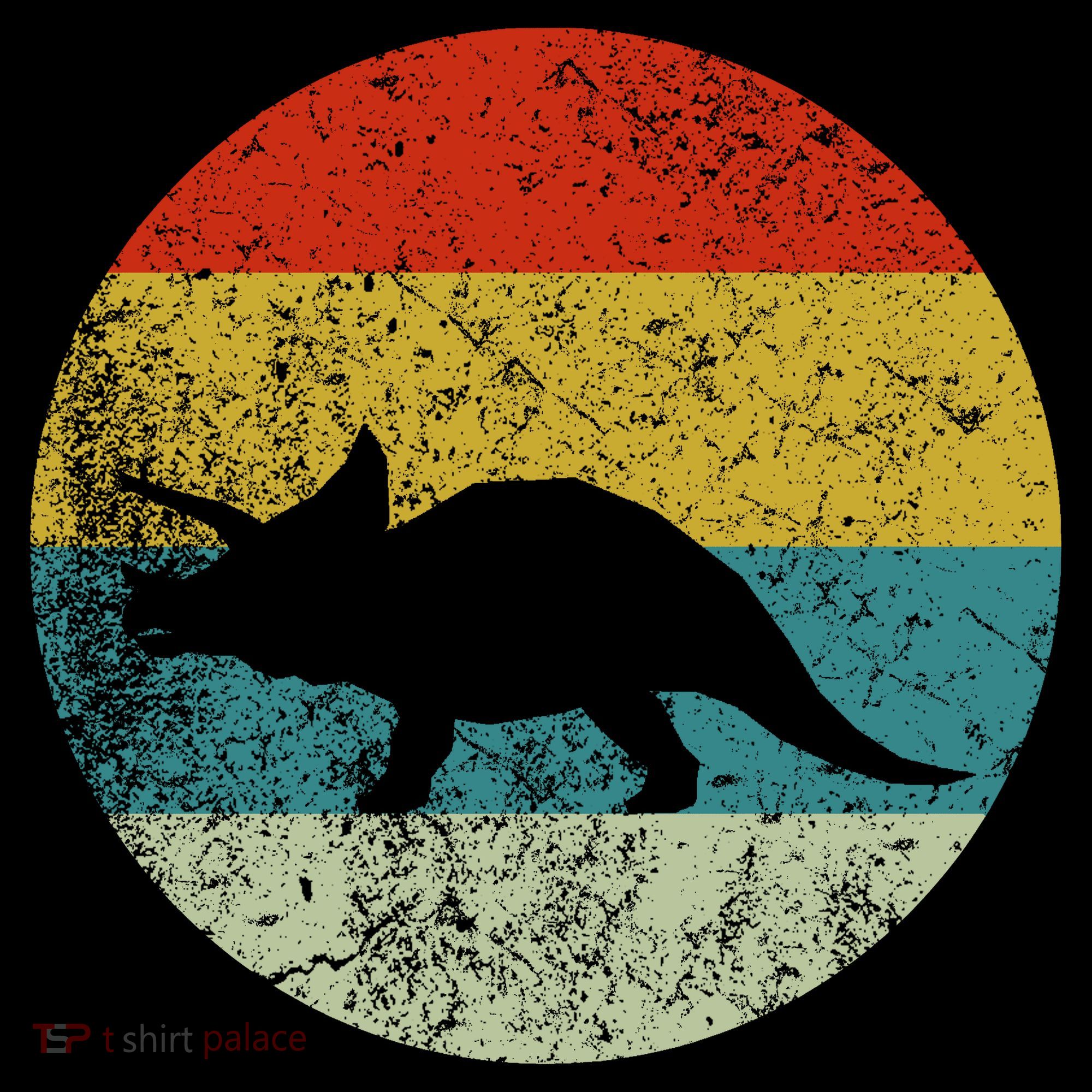 Retro Vintage Triceratops T-Shirt