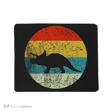 Retro Vintage Triceratops Mousepad