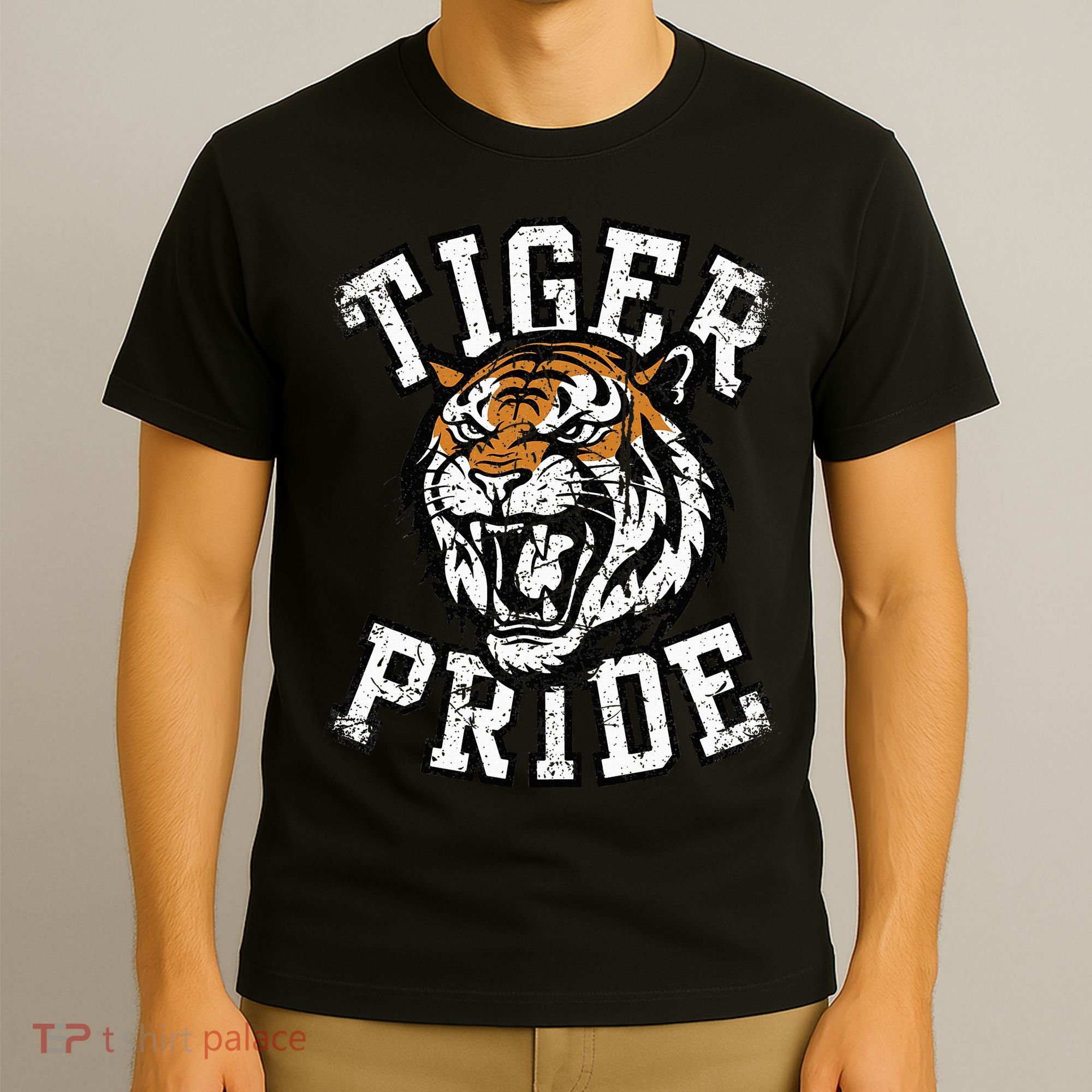 Retro Vintage Tiger Pride Tiger Mascot School Sports Team T-Shirt