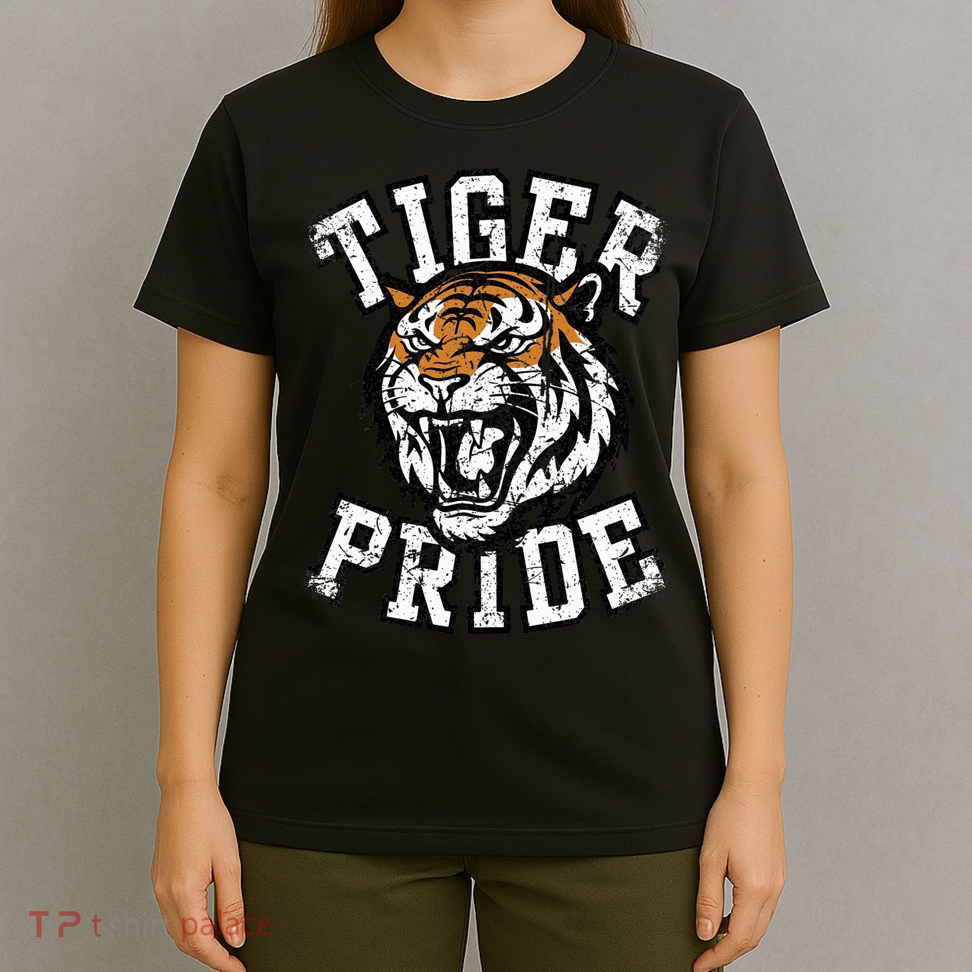Retro Vintage Tiger Pride Tiger Mascot School Sports Team T-Shirt